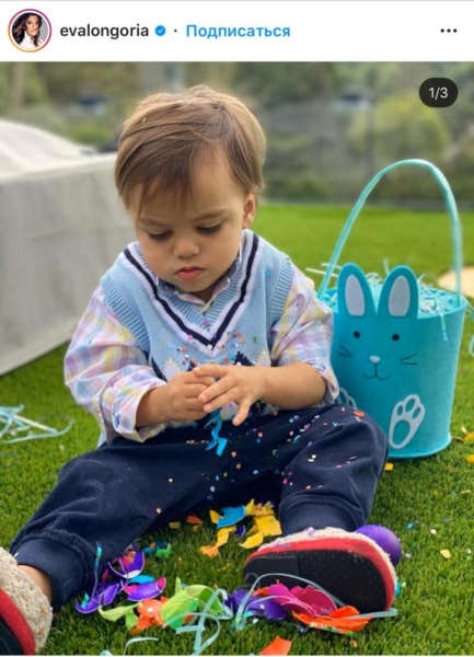 Пасхальные кролики и семейные снимки: как голливудские звезды отметили Пасху