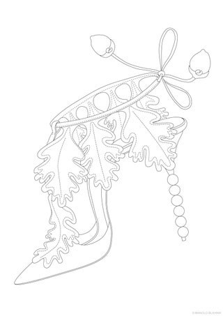 Развлечение на карантине: Manolo Blahnik выпустили раскраску с обувью