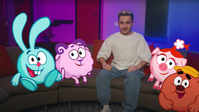 Видео дня: Эльдар Джарахов выпустил клип со «Смешариками»