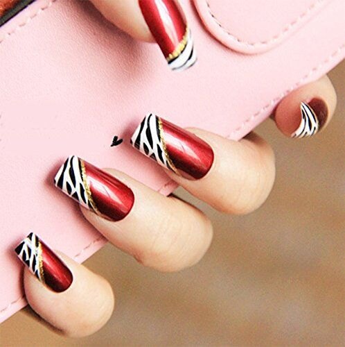 Красный, винный и бордовый: 10 невероятно крутых идей для маникюра