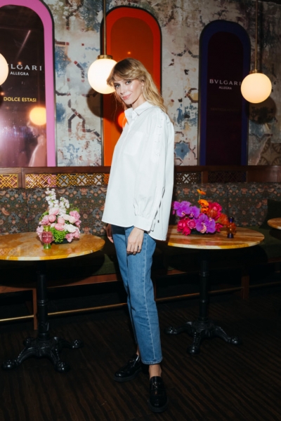 Дарья Клюкина, Надя Сысоева и другие на премьере коллекции Bvlgari Allegra в ЦУМе