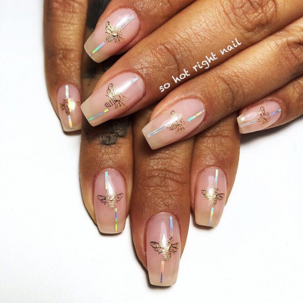 Розовое золото в&nbsp;тренде: 21 идея &laquo;драгоценного&raquo; маникюра