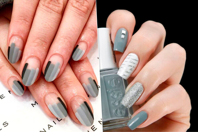Серый — это не скучно! 50 вариантов модного маникюра в серых тонах
