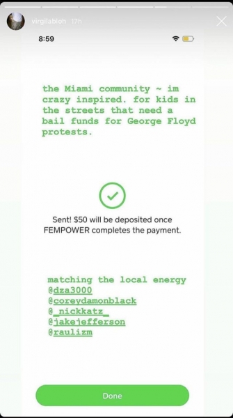 Скандал в Сети: Вирджил Абло пожертвовал 50 долларов в фонд борьбы с расизмом