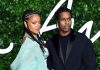 В розовой шляпе и с дерзким разрезом: Рианна и A$AP Rocky замечены на свидании