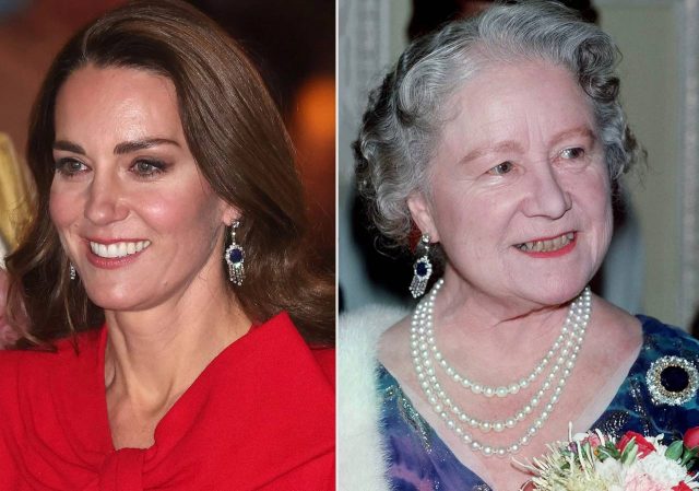 Коллекция королевской семьи: Кейт Миддлтон появилась в сережках Елизаветы II