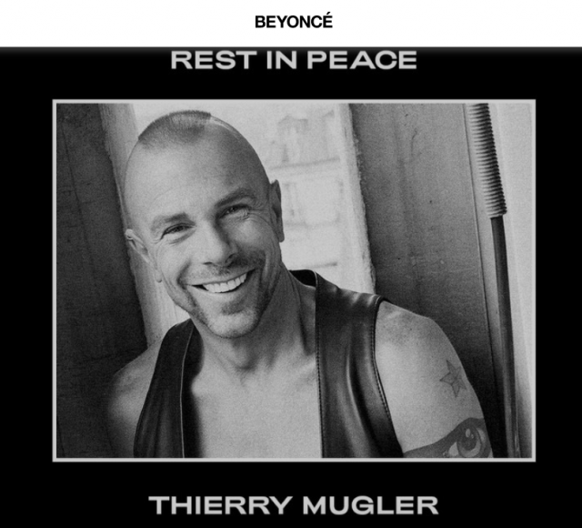 Как Бейонсе, Ирина Шейк, Ким Кардашьян и другие звезды почтили память модельеру Тьерри Мюглеру