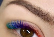 Плюсы цветных ресниц