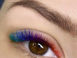 Плюсы цветных ресниц