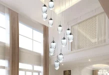 Идеальные люстры для высоких потолков: создание эффектного интерьера